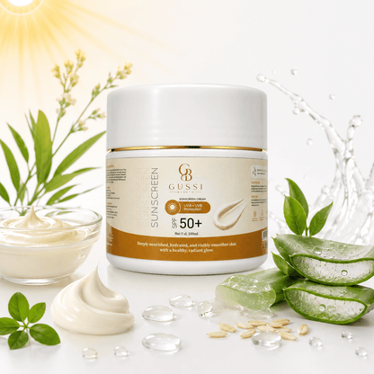 Sunscreen SPF 50+ 100ML tube with vitamin E and niacinamide, lightweight daily sun protection