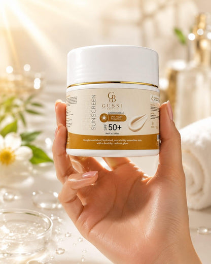 Sunscreen SPF 50+ 100ML tube, lightweight daily sunscreen with vitamin E and niacinamide